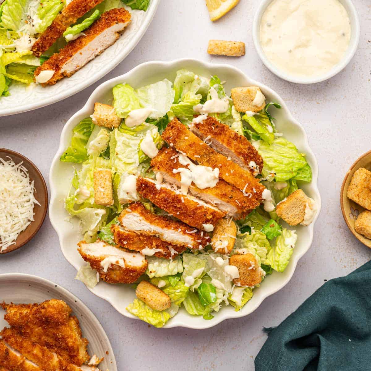 Crispy Chicken Caesar Salad: Restaurant Quality at Home